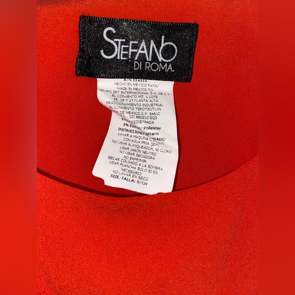 Stefano Di Roma Sleevless Red Blouse - Picture 4 of 4